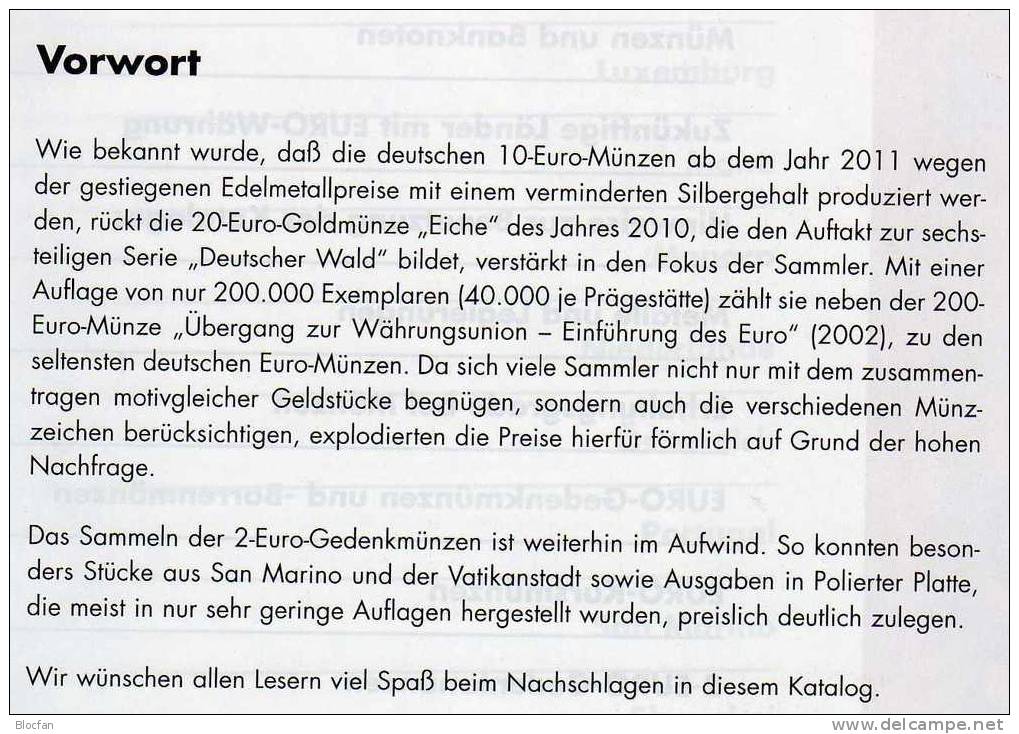 EURO Münz Katalog Deutschland 2011 Neu 9€ Neueste Auflage Für Münzen Numis-Briefe Numisblätter Banknoten Von Leuchtturm - San Marino