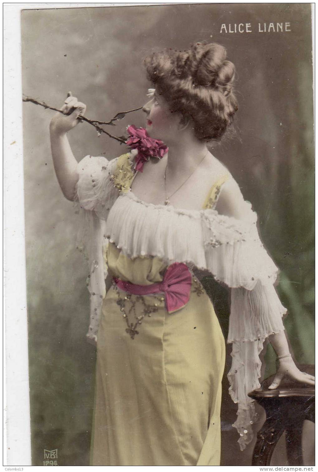 ARTISTE 1900  -  ALICE LIANE - - Cabaret