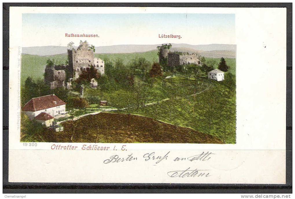 TOP!! OTTROTTER SCHLÖSSER * RATHSAMHAUSEN UND LÜTZELBURG * 1903 **!! - Elsass