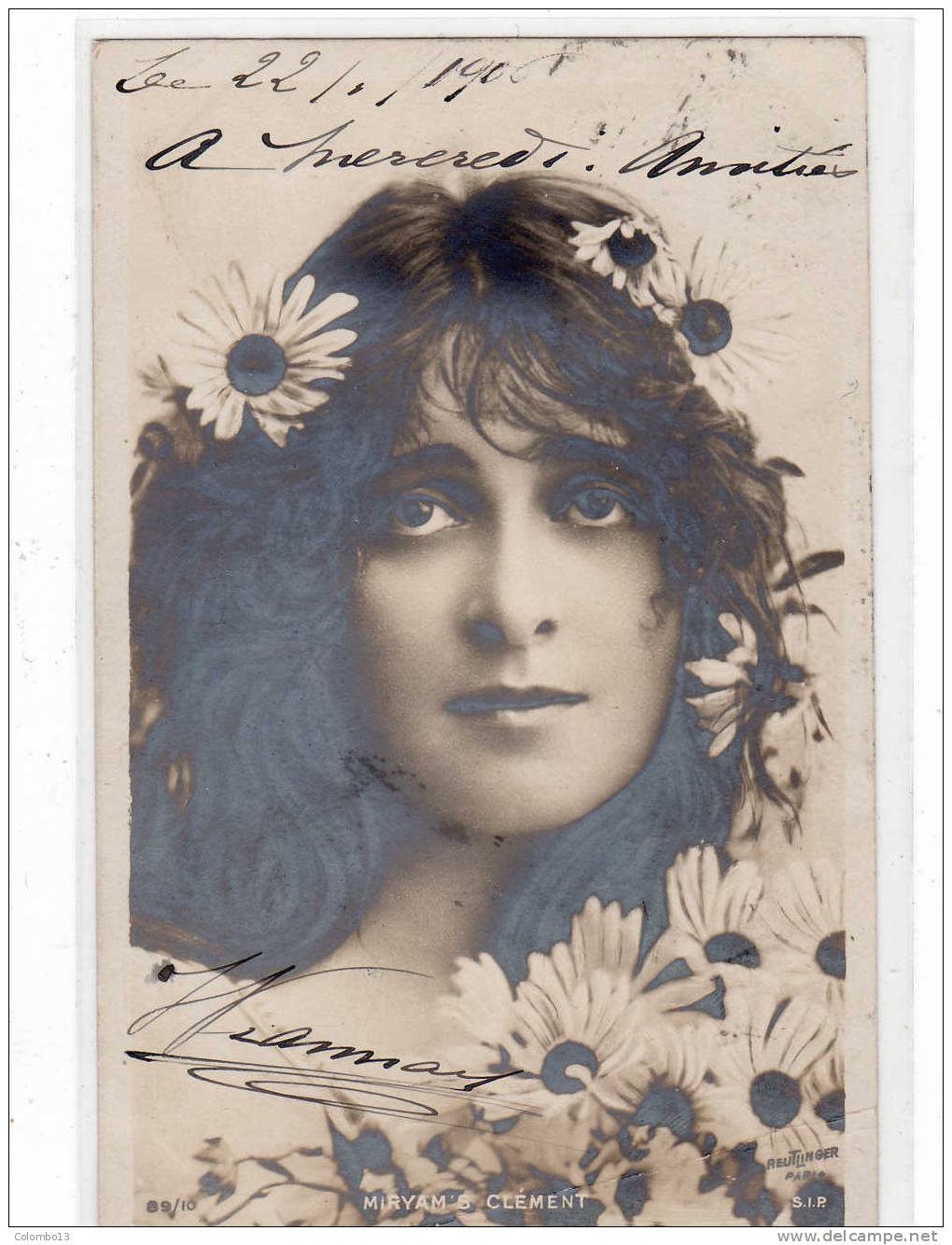 ARTISTE 1900 MIRYAM CLEMENT PHOTO REUTLINGER - Cabarets