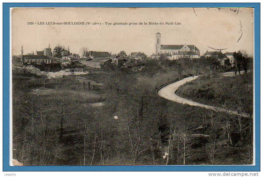 85 - LES LUCS Sur BOULOGNE --   Vue Générale Prise .... - état ( Angle ) - Les Lucs Sur Boulogne