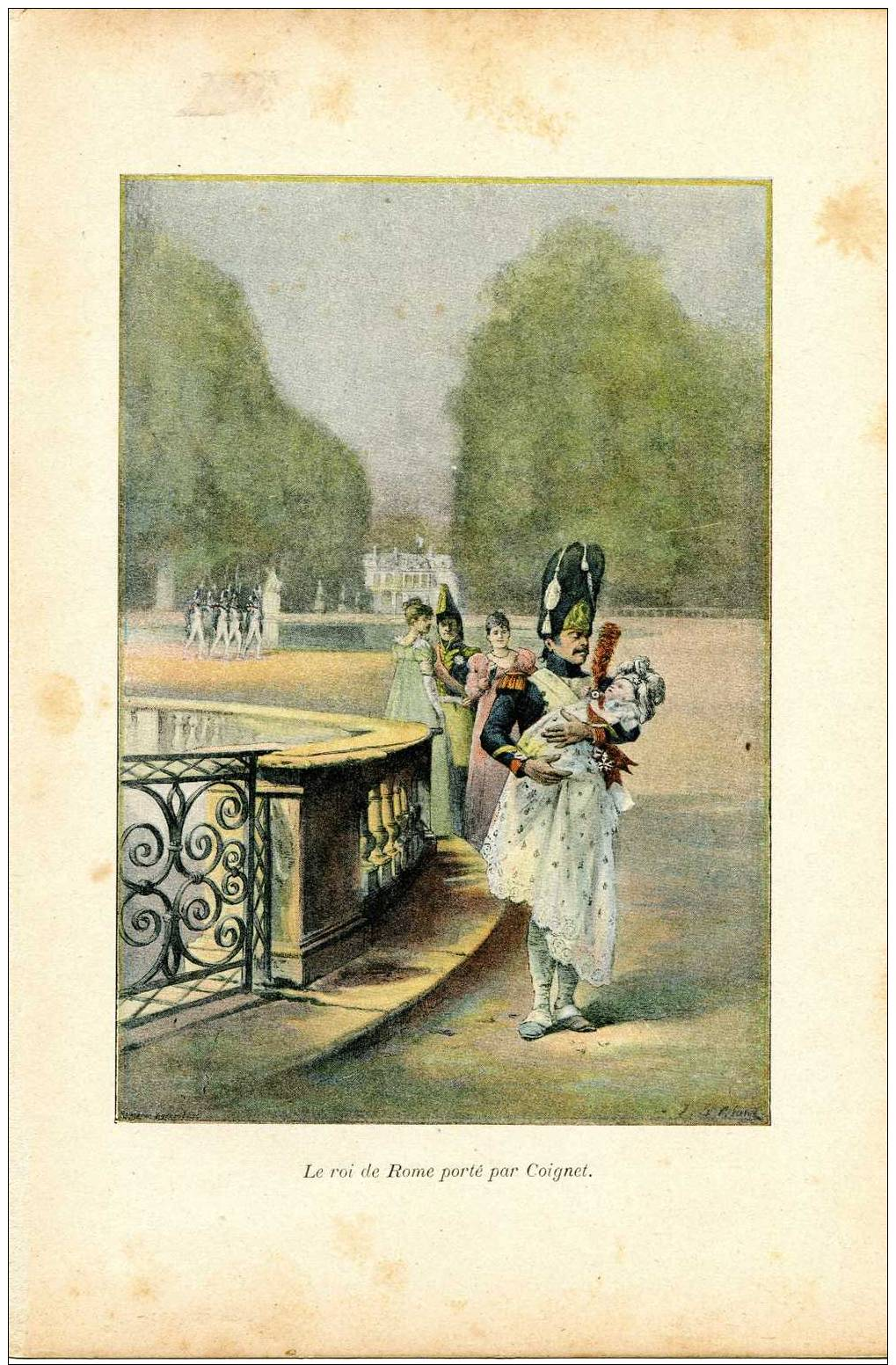 Estampe Ancienne-Le Roi De ROME Porté Par COIGNET--VOIR SCAN- - Estampes & Gravures