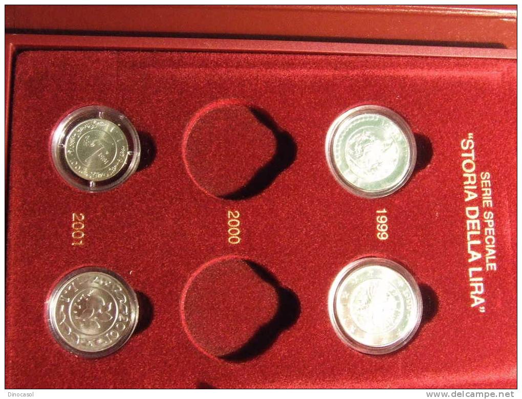 ITALIA 1999 / 2001 STORIA DELLA LIRA  FDC CON CONFEZIONE ORIGINALE - Gedenkmünzen