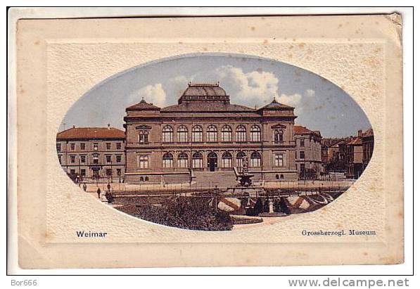 GOOD OLD GERMANY POSTCARD - WEIMAR - Museum - Weimar