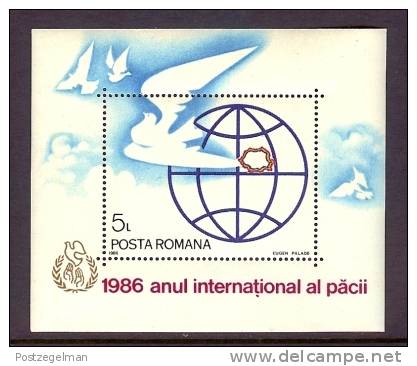 ROMANIA 1986 MNH Block Peace - Neufs