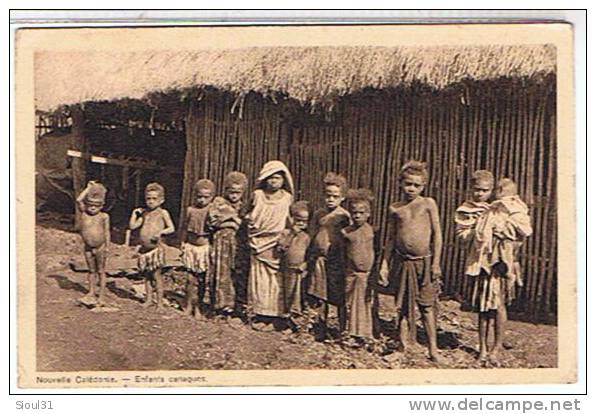 NOUVELLE  CALEDONIE  - ENFANTS  CANAQUES   BE - Nouvelle Calédonie