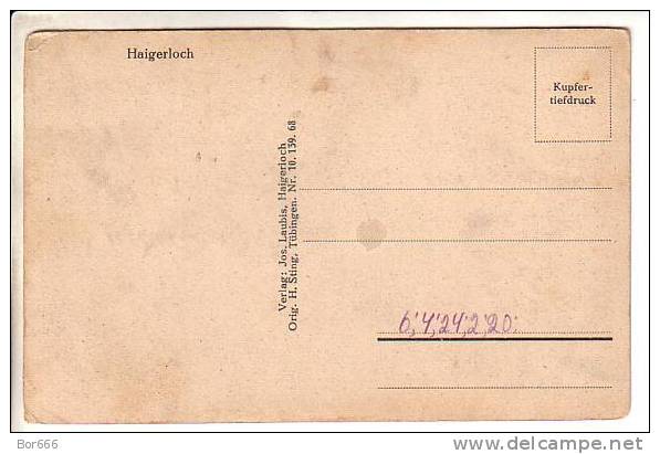 GOOD OLD GERMANY POSTCARD - Haigerloch - Haigerloch