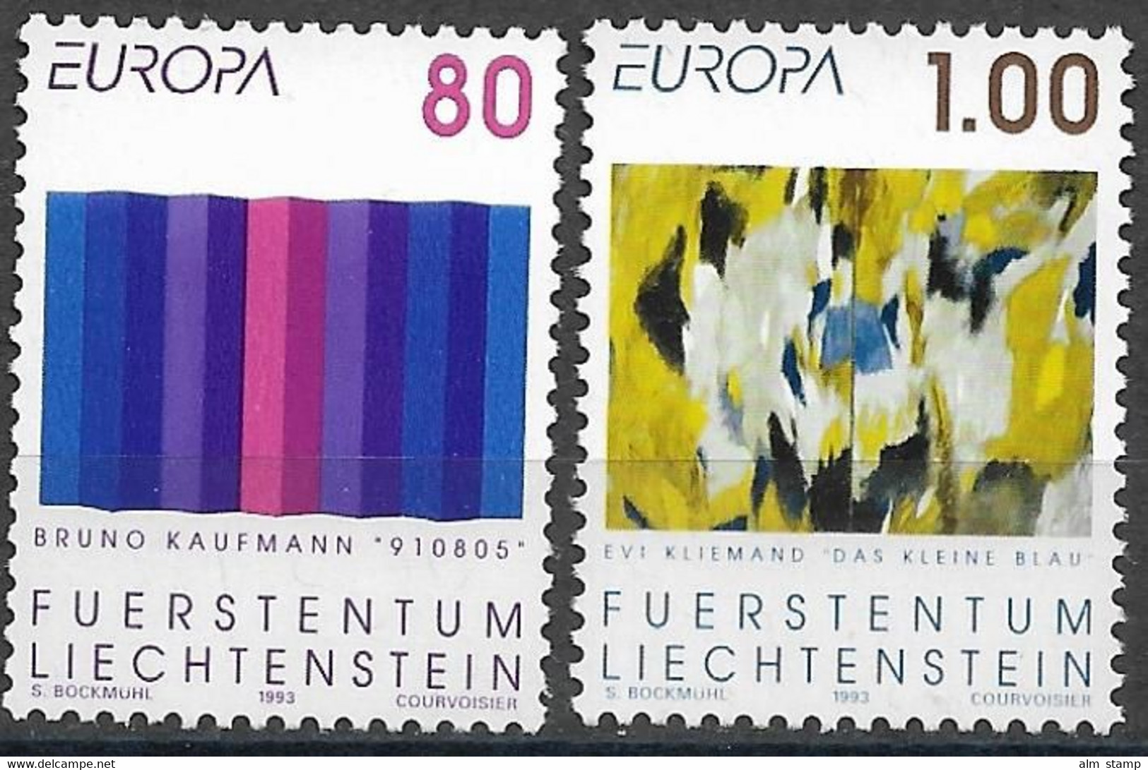 1993 Liechtenstein  Mi. 1054-5** MNH  Europa - 1993