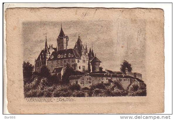 GOOD OLD GERMANY POSTCARD - Wernigerode - The Castle - Wernigerode