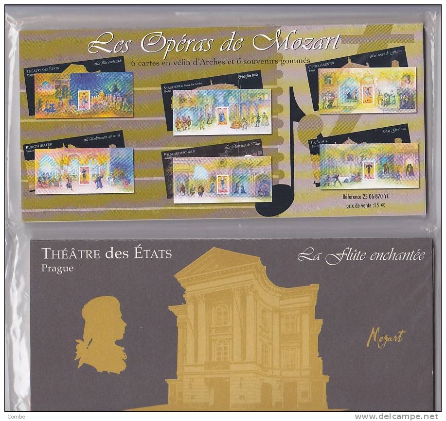 Bloc Souvenir "les Opéras De Mozart" Neuf Sous Blister Les 6. - Souvenir Blocks & Sheetlets