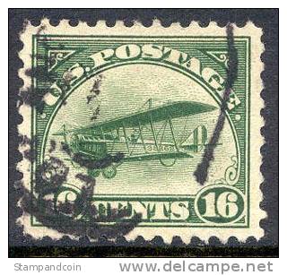 US C2 XF Used 16c Airmail Of 1918 - 1a. 1918-1940 Used