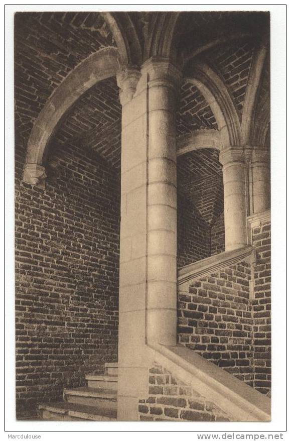 Gaasbeek (Gaesbeek). Lennik. Kasteel. De Top Van De Wenteltrap: XVIe Eeuw. Château. Sommet Escalier Tournant Renaissance - Lennik
