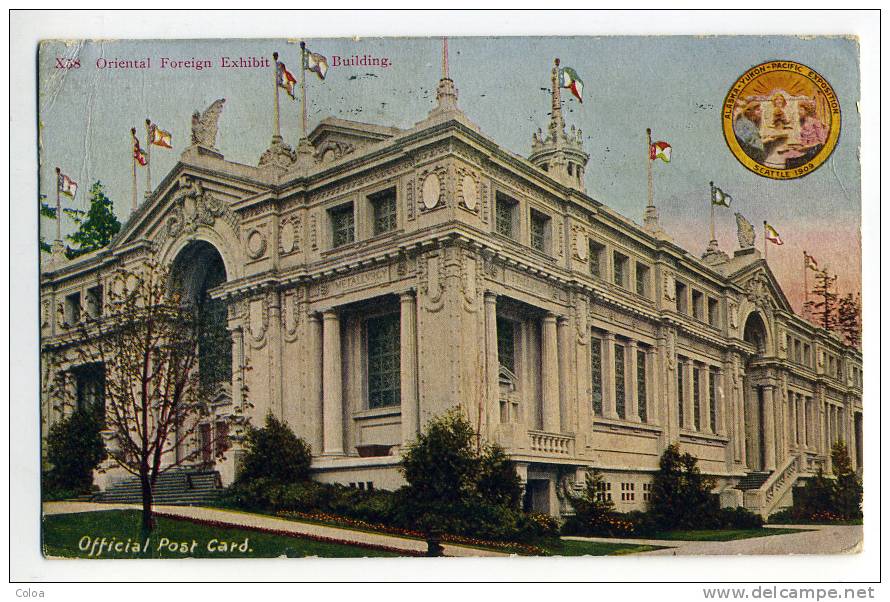 Alaska Yukon Pacific Exposition Seattle 1909 Oriental Foreign Exhibit Building - Exhibitions