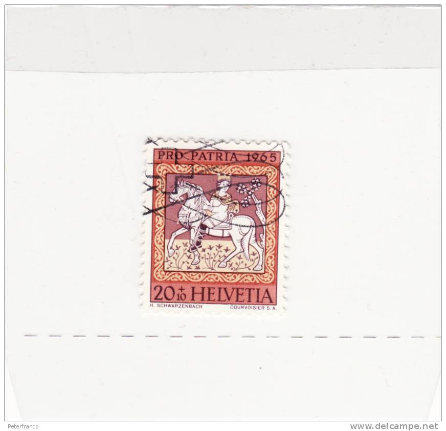 1965 Svizzera - Pitture Nella Chiesa Di Zillis - Used Stamps