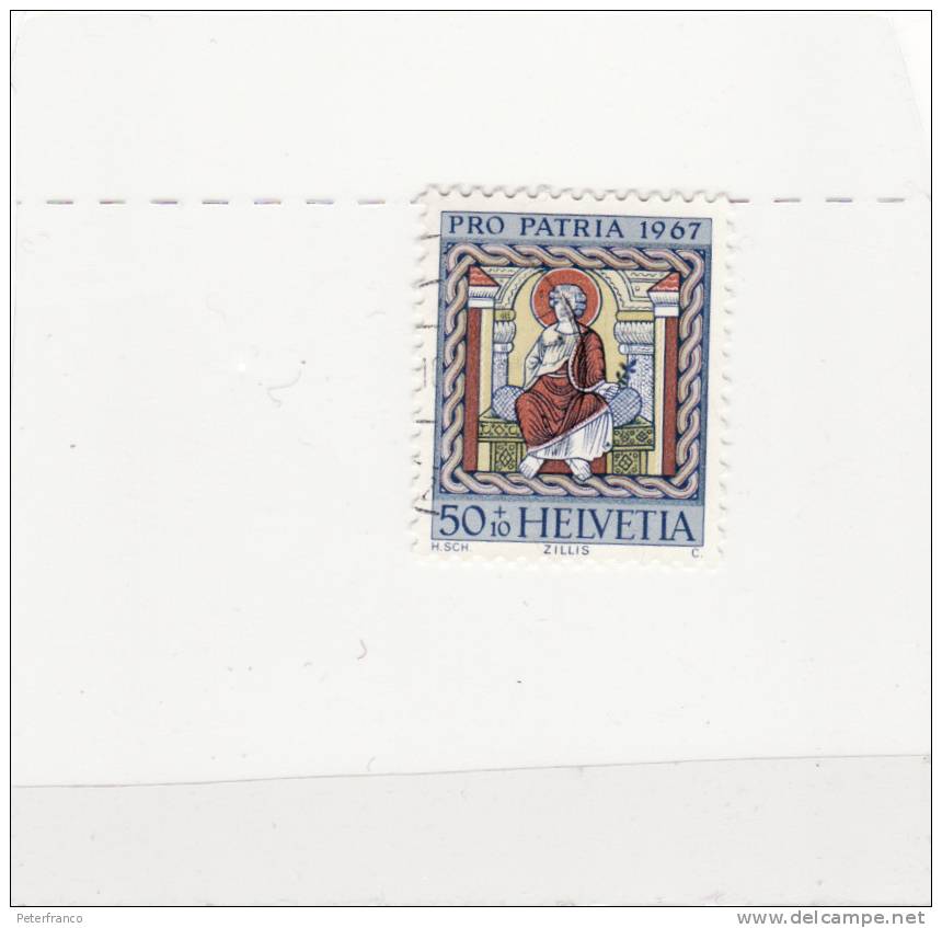 1967 Svizzera - Pitture Nella Chiesa Di Zillis - Used Stamps