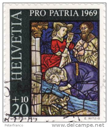 1969 Svizzera - Antiche Vetrate D'arte Sacra - Used Stamps