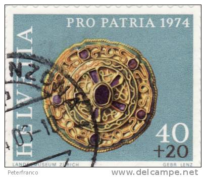 1974 Svizzera - Ritrovamenti Archeologici - Used Stamps