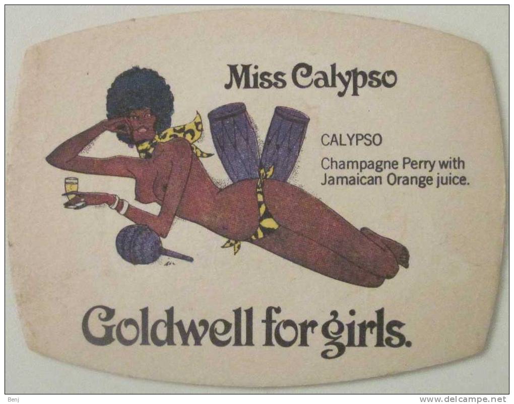 Sous-bock MISS CALYPSO Champagne Perry With Jamaican Orange Juice GOLDWELL FOR GIRLS (R) - Sous-bocks