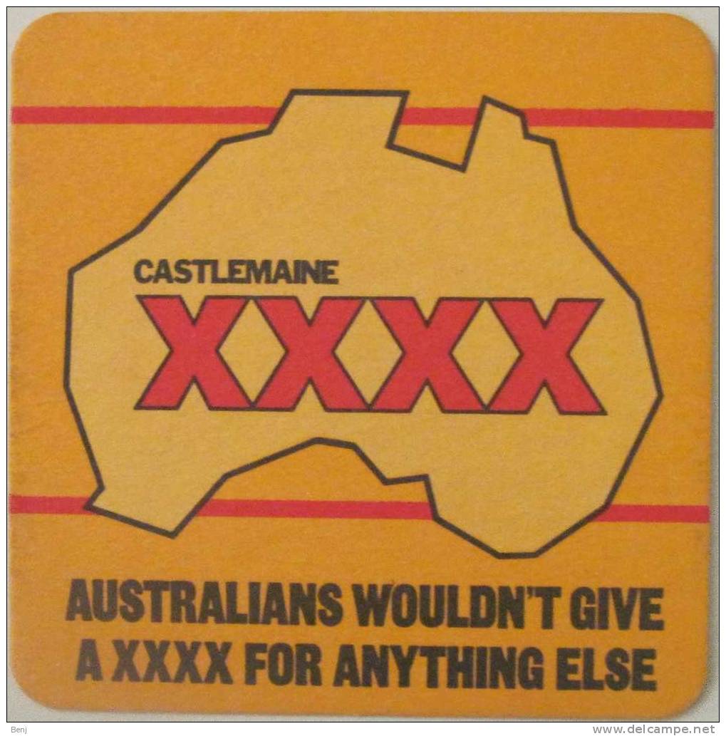 Sous-bock CASTLEMAINE XXXX Australians Wouldn't Give A XXXX For Anything Else (R) - Sous-bocks