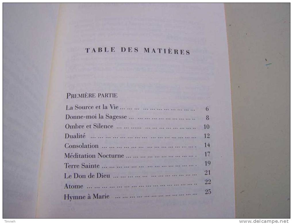 LA SOURCE ET LA VIE-Poèmes D'inspiration Chrétienne-1992 Editions Lyonnaises Art Et D'Histoire-Lise VINCENT DOUCET-BON- - Autores Franceses