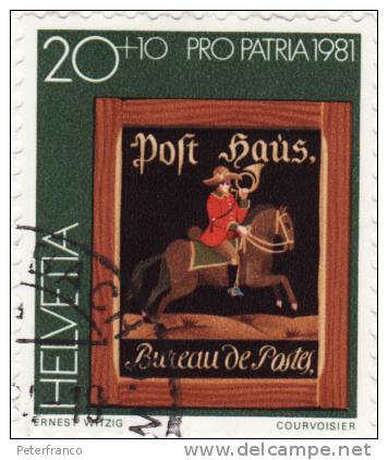 1981 Svizzera - Insegne Di Uffici Postali - Used Stamps