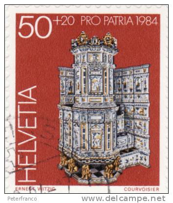 1984 Svizzera - Stufa Di Maiolica - Museo Di Nafels - Used Stamps