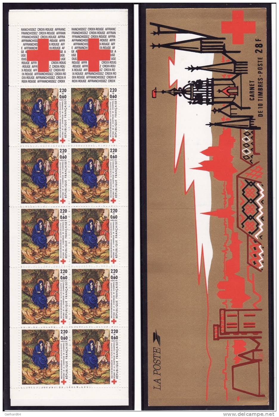 France - Carnet Croix-Rouge 1987 - Neuf** Non Plié - Cruz Roja
