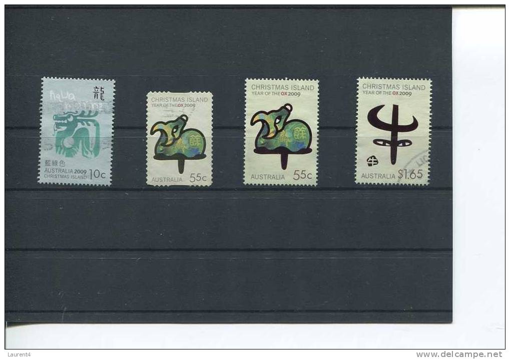 (555) Use Stamp Of Australia Christmas Island - Timbre Oblitere Australie Ile Christmas - New Year - Christmas Island