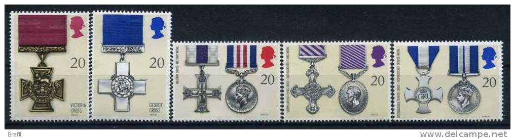 1990 Gran Bretagna, Medaglie E Decorazioni , Serie Completa Nuova (**) - Unused Stamps