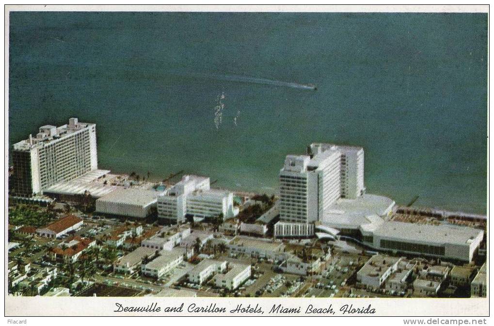 10978   Stati  Uniti   Deauville  And  Carillon  Luxury  Hotels Along The  Atlantic  Ocean At  Miami  Beach  Florida NV - Miami Beach