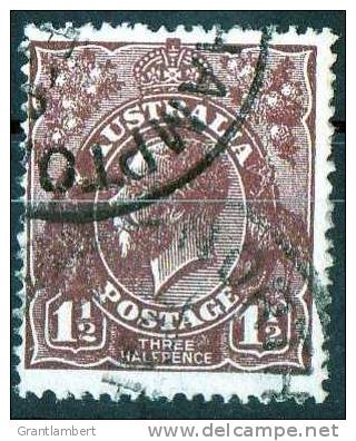 Australia 1918 King George V 1.5d Red-brown - Large Multiple Wmk Used - Actual Stamp - Hampton - SG52 - Usati