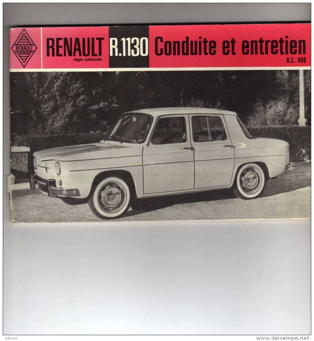 R.8  -  RENAULT  -  R.1130  -  Conduite Et Entretien  -  N.E.900 - Auto