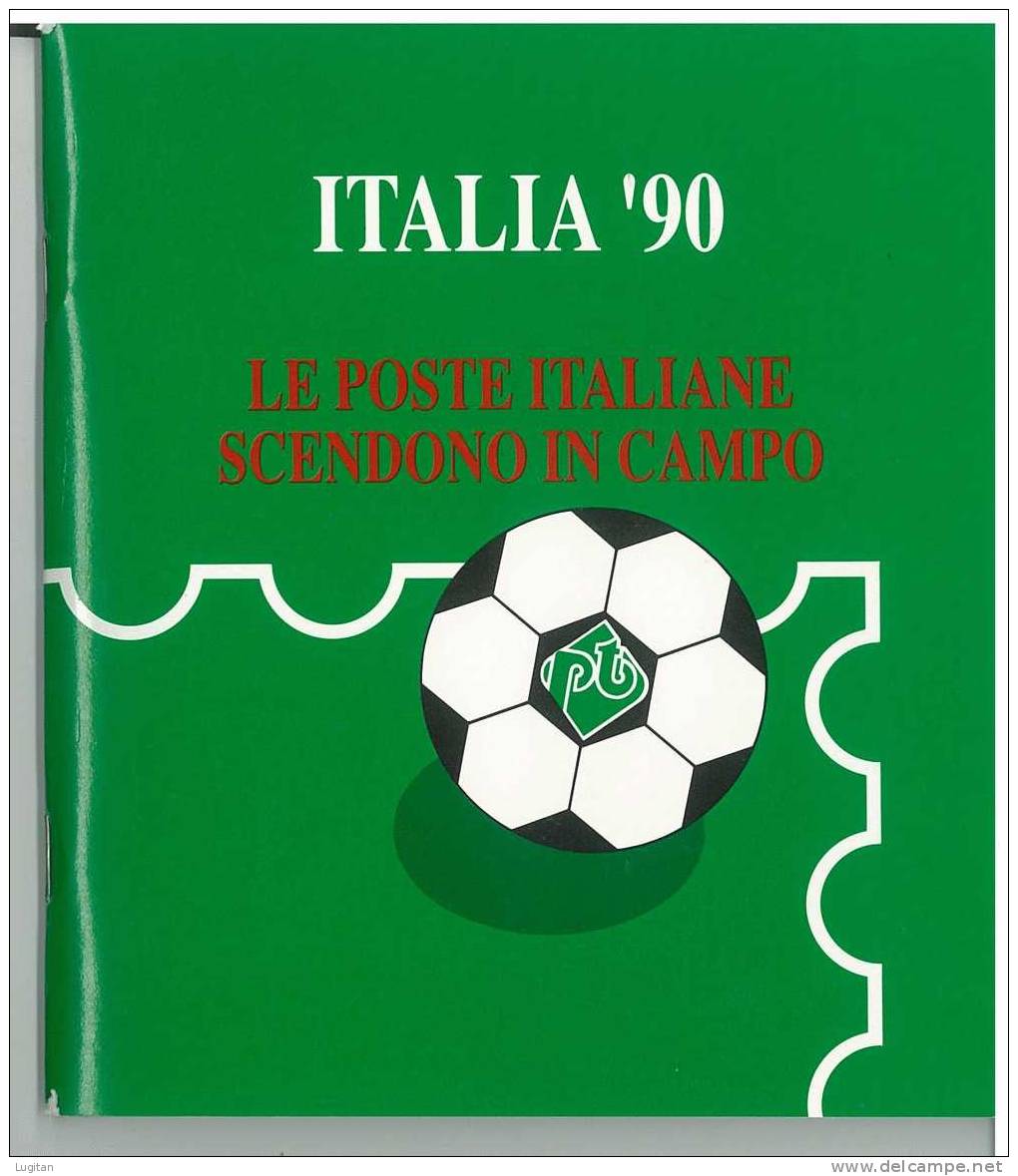 Filatelia -  FOLDER EMISSIONI ANNO 1990 IN OCCASIONE DEI CAMPIONATI MONDIALI DI CALCIO "ITALIA '90" - Presentation Packs