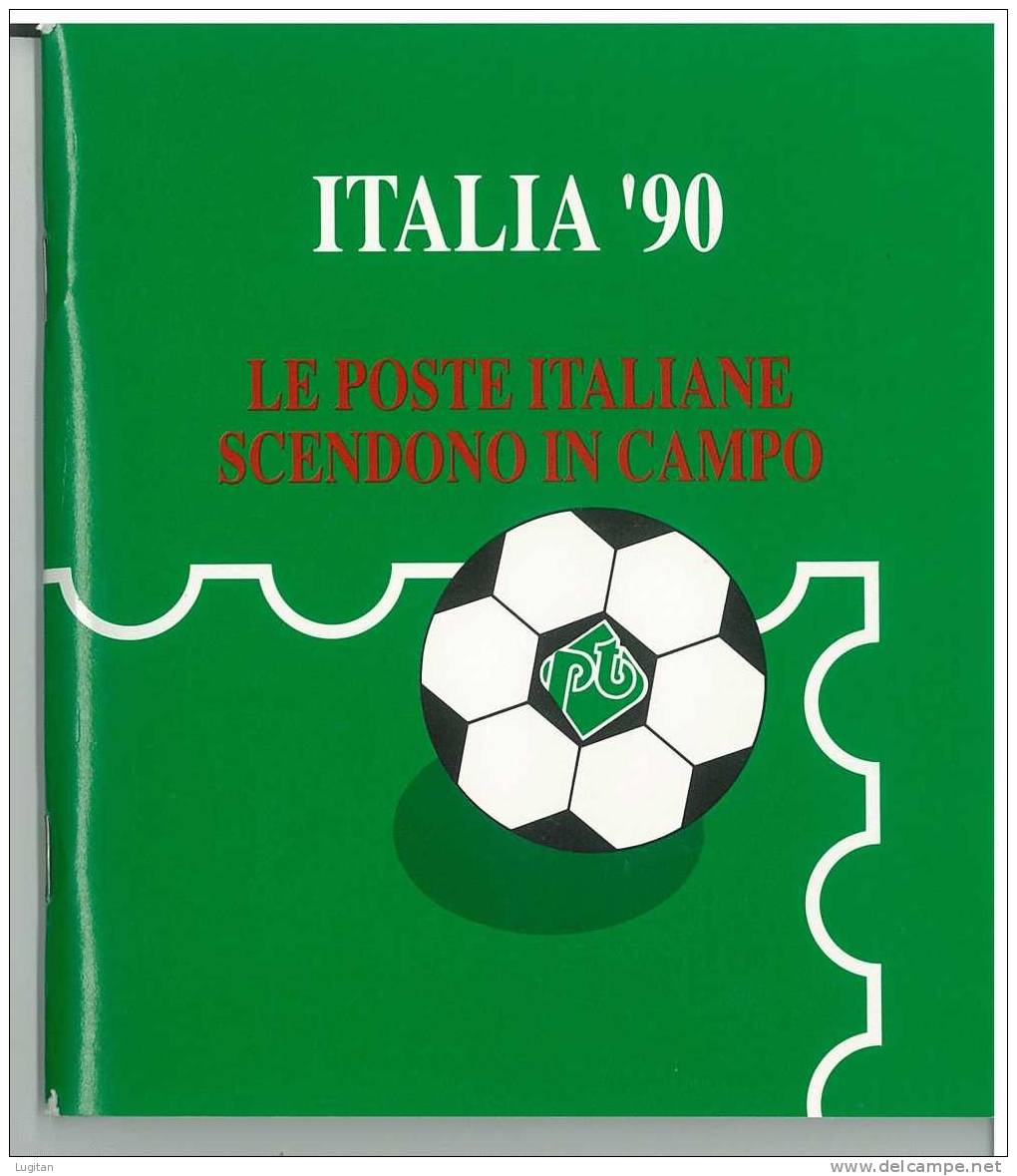 Filatelia -  FOLDER EMISSIONI ANNO 1990 IN OCCASIONE DEI CAMPIONATI MONDIALI DI CALCIO "ITALIA '90" - Folder