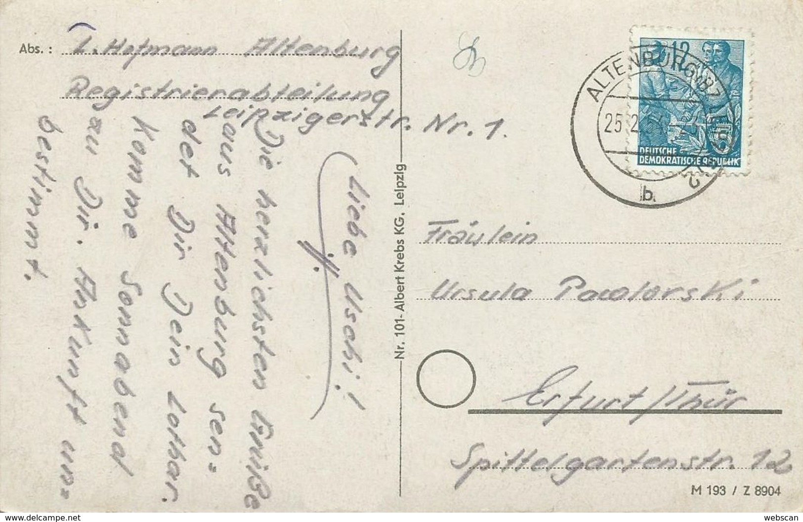 AK Altenburg Thüringen Rote Spitzen 1954 #04 - Altenburg