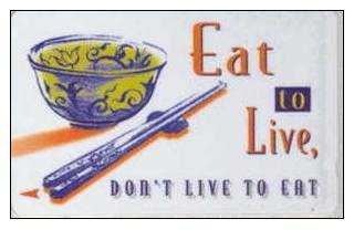 # SINGAPORE 140SIGA Eat To Live 10 Landis&gyr   Tres Bon Etat - Singapour