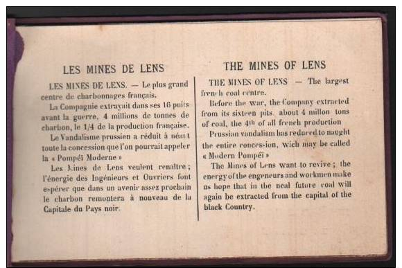 LES MINES DE LENS - 6 AK - Guerre 1914-18