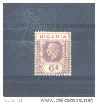 NIGERIA - 1914 George V 6d FU - Nigeria (...-1960)