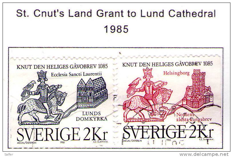 SCHWEDEN / SWEDEN / SVEZIA 1985  Cathedral Gest / Used  / Usati - Gebraucht