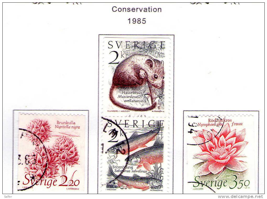 SCHWEDEN / SWEDEN / SVEZIA 1985  Conservation  Gest / Used  / Usati - Gebruikt