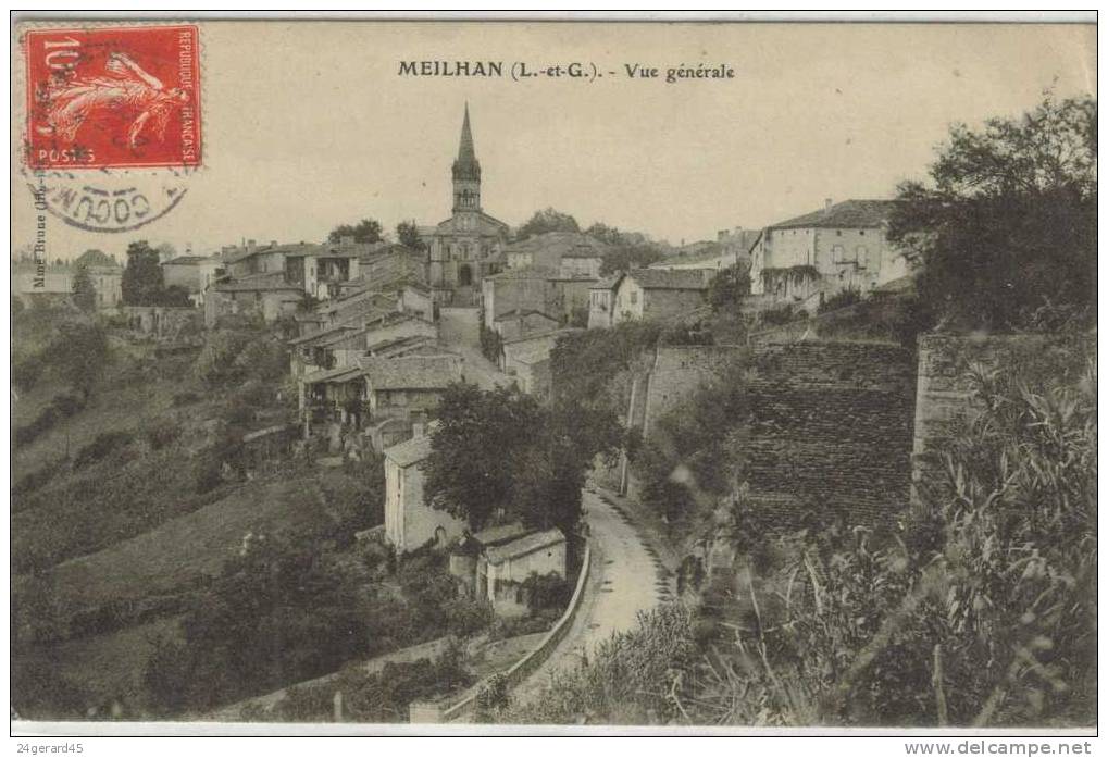 CPA MEILHAN (Lot Et Garonne) - Vue Générale - Meilhan Sur Garonne