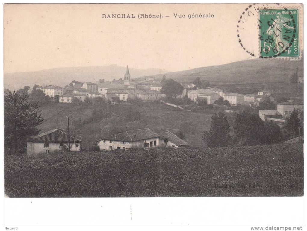 Cpa Du 69 - Ranchal - Vue Générale - Sonstige & Ohne Zuordnung