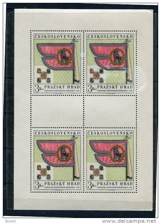 Czechoslovakia 1969 Two Sheet  Sc 1689-0 Mi 1876-7 Kleinbogen  MNH Art Tresures Of The Castle Of Prague - Ungebraucht