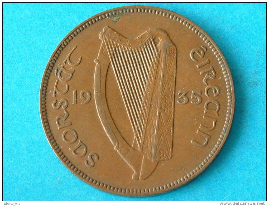 1935 - PENNY - KM 3 ( For Grade, Please See Photo ) ! - Ireland