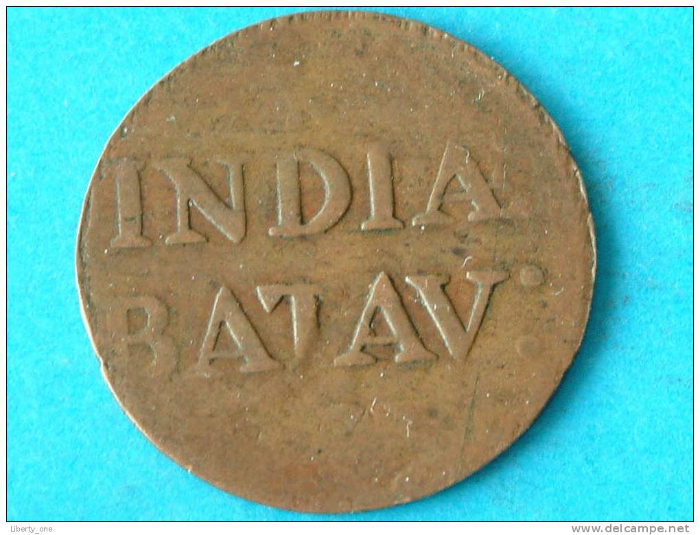 1823 (?) - BATAVIA 1/2 STUIVER - KM 284.2 ( Te Identificeren ? ) - ( For Grade, Please See Photo ) ! - Indes Neerlandesas