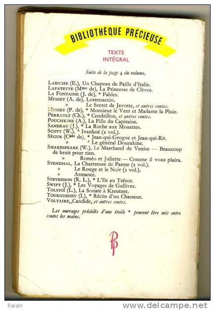 Honoré De Balzac Eugénie Grandet 1955  Bibliothèque Précieuse 190 Pages Etat Moyen - Bibliothèque Précieuse