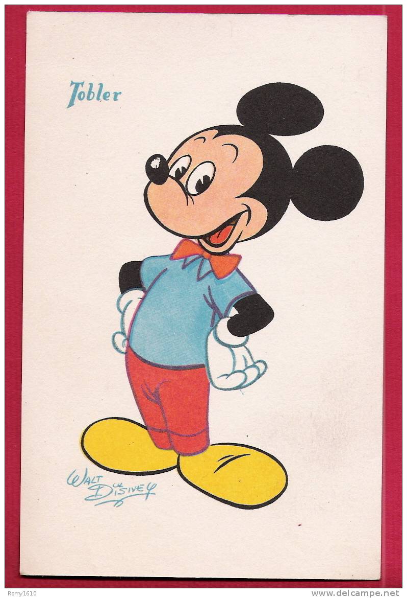 Walt Disney - Mickey. Chocolat Tobler. - Publicité