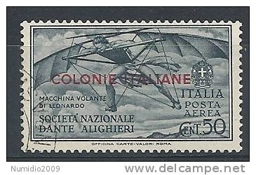 1932 EM.GENERALI DANTE USATO P.A. 50 CENT - RR7799 - Amtliche Ausgaben