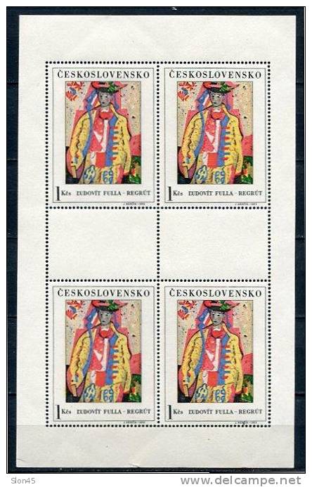 Czechoslovakia 1966 5 Mini  Sheets Sc 1435-9 Mi 1668-2 MNH Klienbogen Art CV 250 Euro - Unused Stamps