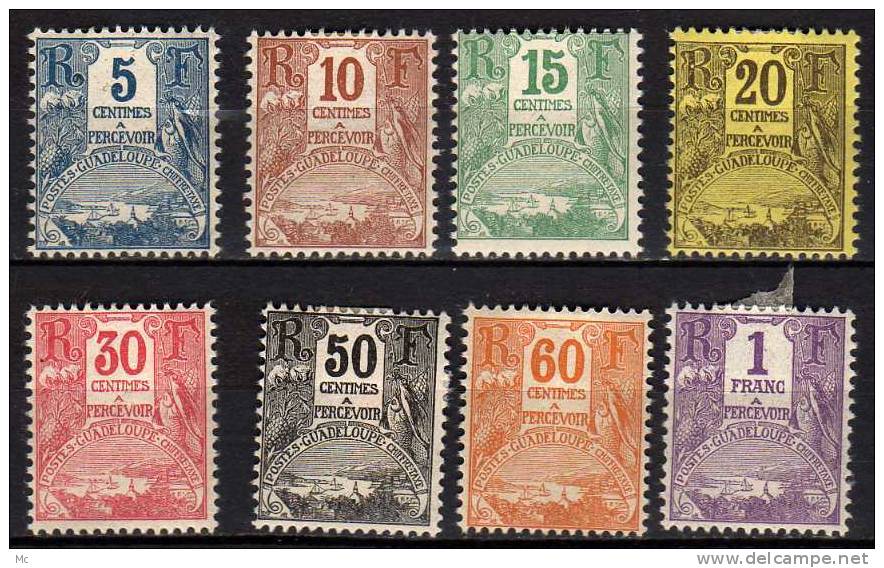 Guadeloupe Taxe N° 15 / 22 Neufs Avec Charnière * - Timbres-taxe